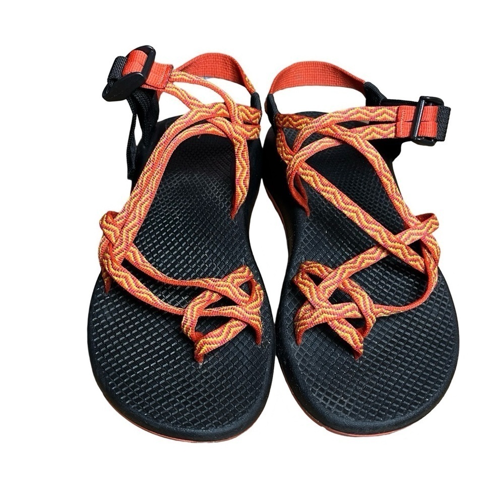 Chaco Women’s Z/1 Classic Sandals Size 9 - Black & Orange - Great Condition - Picture 2 of 6